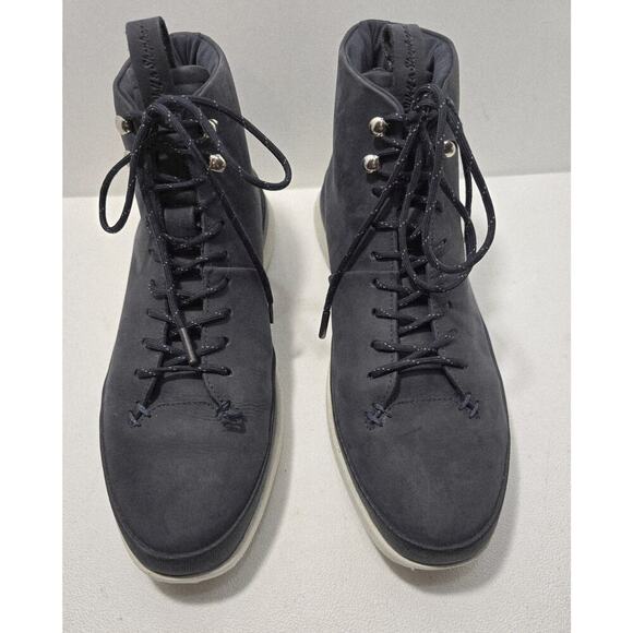 Wolf and Shepherd Crossover Hiker Winterized Boot Mens 12 Navy Blue Leather - Picture 2 of 13